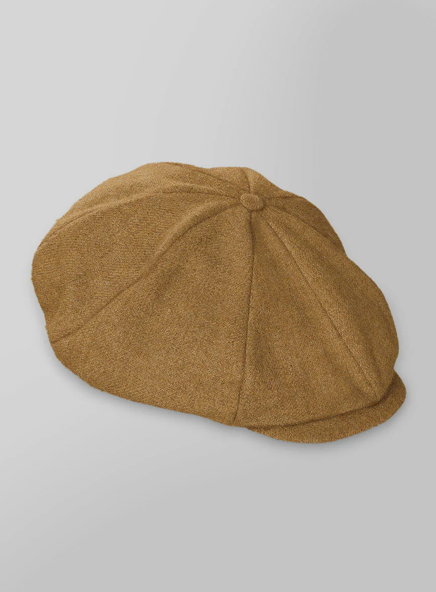 Naples Camel Tweed Newsboy Cap - Image 3
