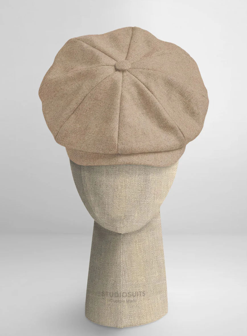 Naples Champagne Tweed Newsboy Cap