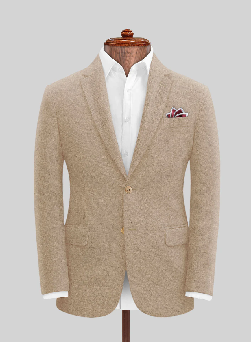Naples Champagne Tweed Suit - Image 6