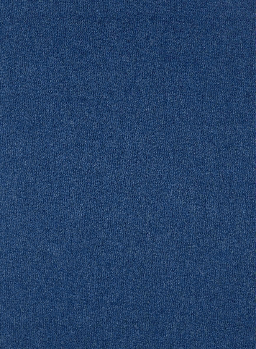 Naples Cobalt Blue Tweed Double Breasted Jacket - Image 2