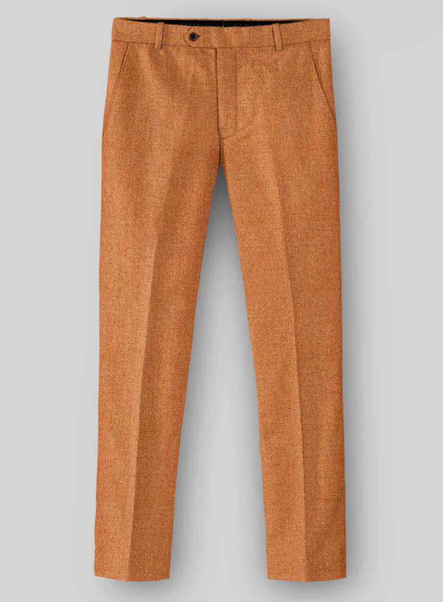 Naples Cocktail Orange Tweed Pants