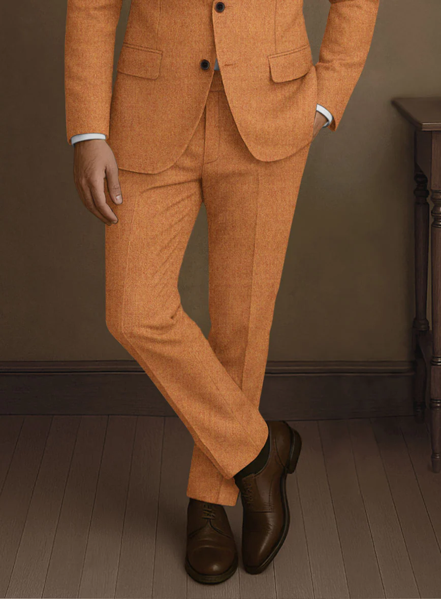 Naples Cocktail Orange Tweed Suit - Image 6
