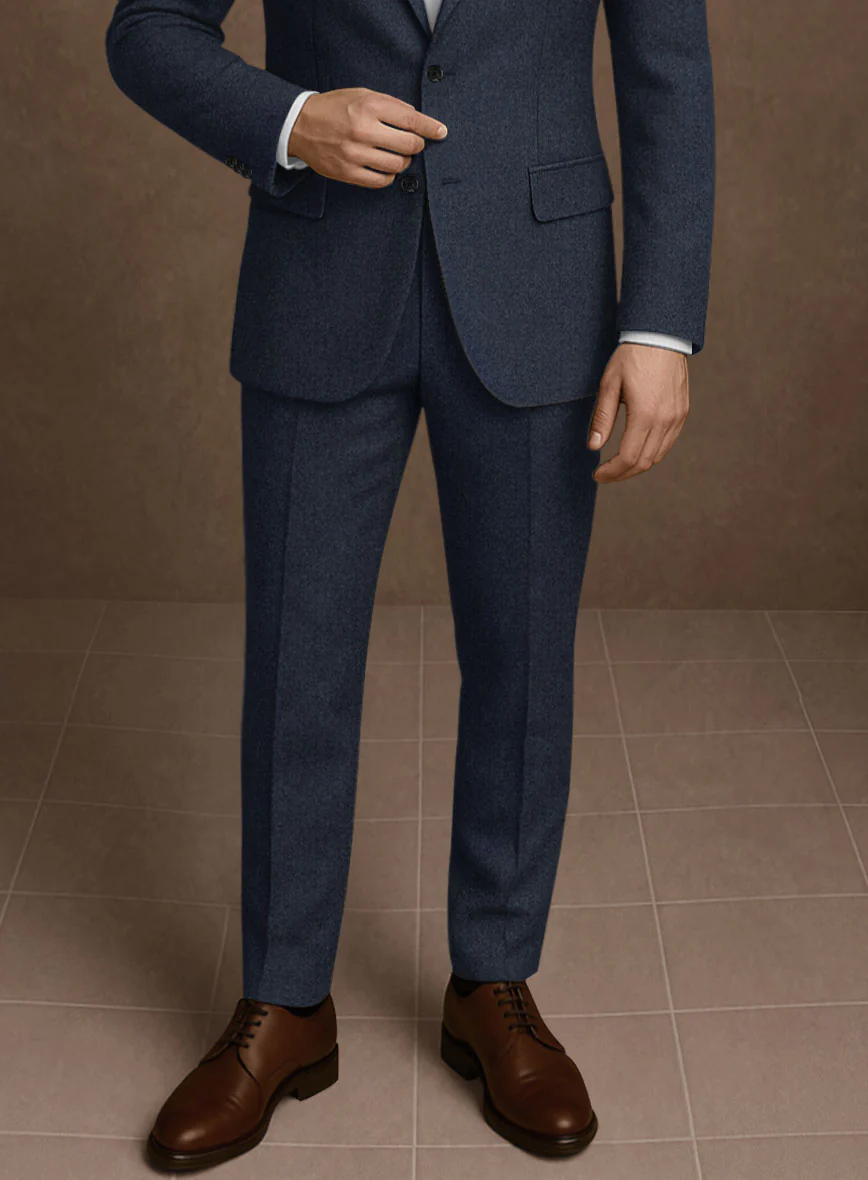 Naples Dark Indigo Tweed Suit - Image 7
