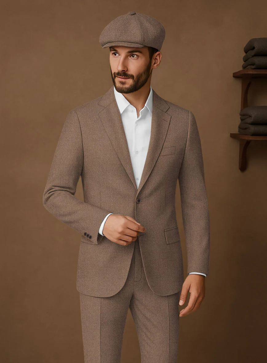 Naples Dolce Brown Tweed Jacket - Image 2