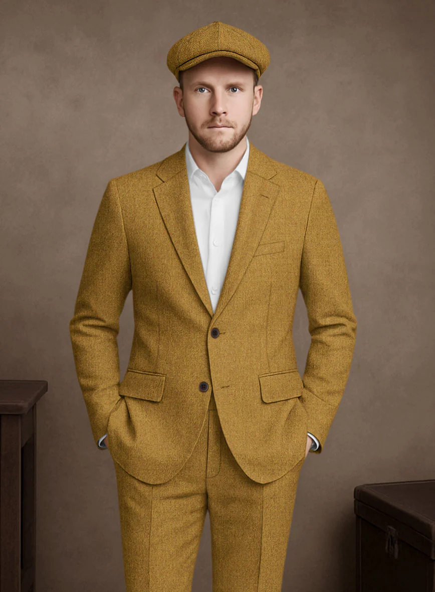 Naples English Mustard Tweed Jacket - Image 2