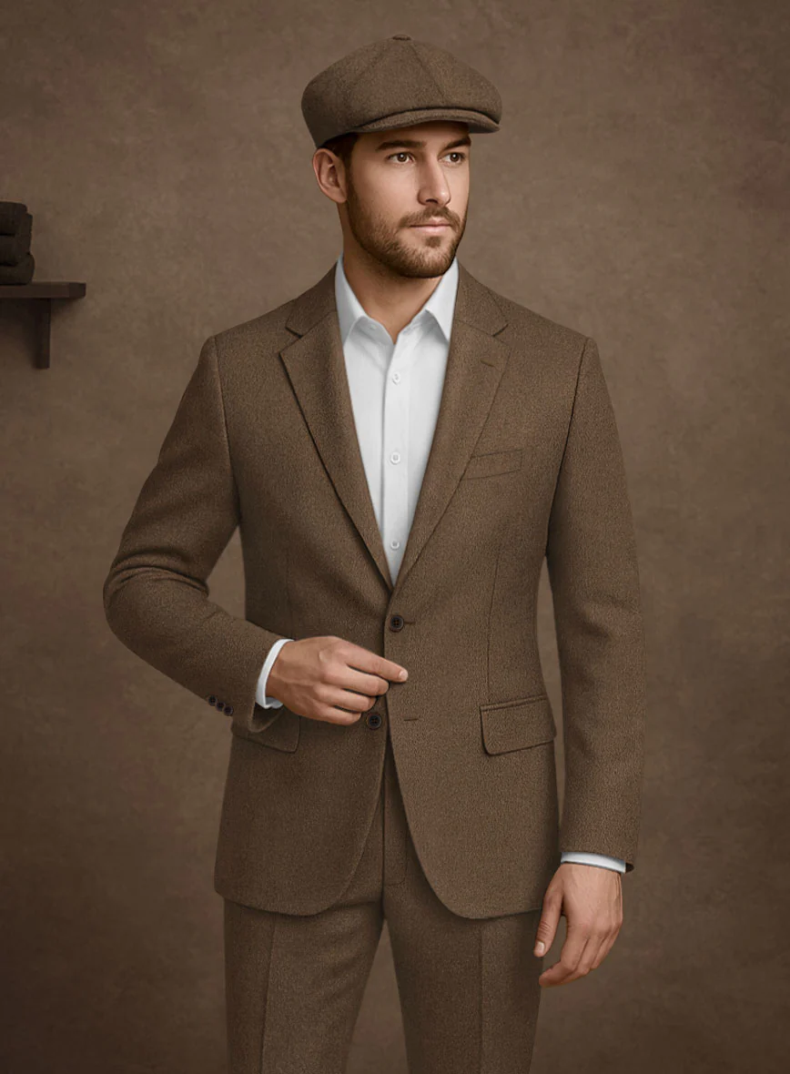 Naples Espresso Brown Tweed Jacket - Image 3