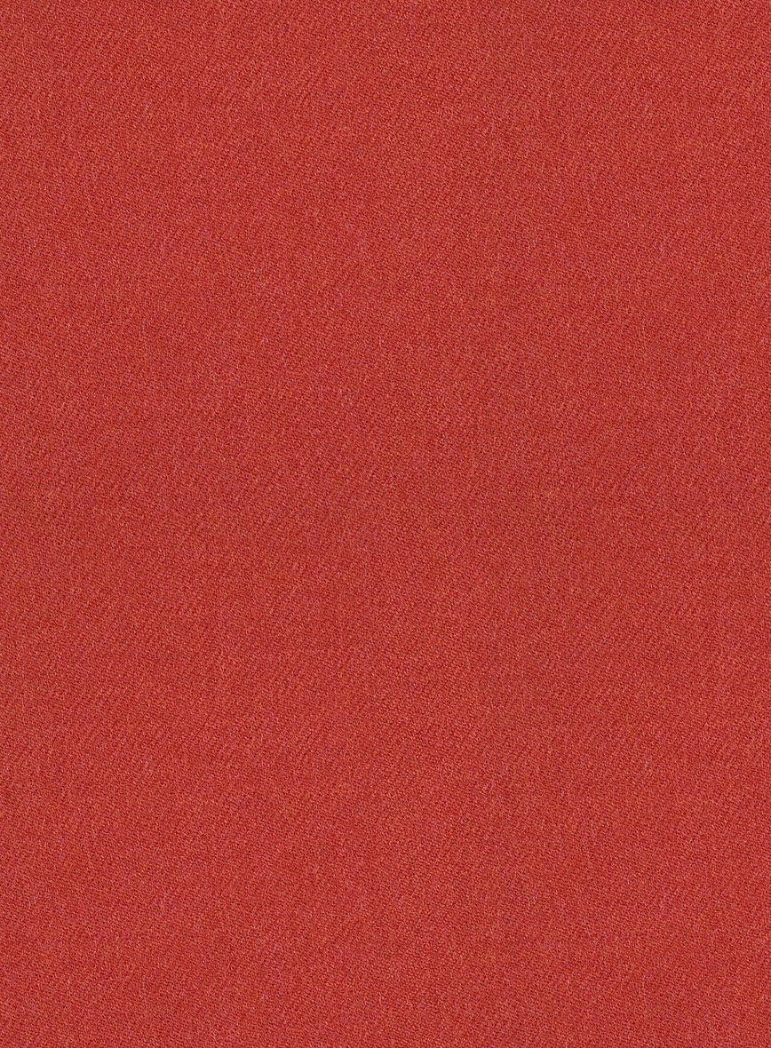 Naples Fiery Orange Tweed Double Breasted Jacket - Image 2