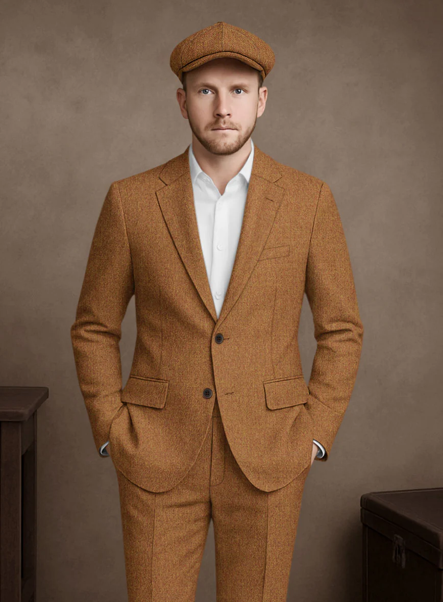 Naples Gold Castle Tweed Suit - Image 4