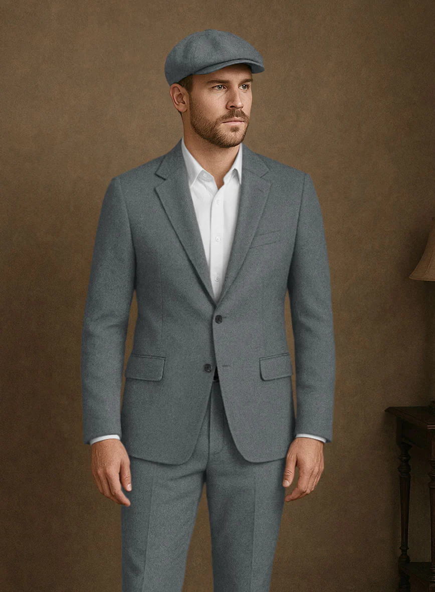 Naples Gray Tweed Suit - Image 4