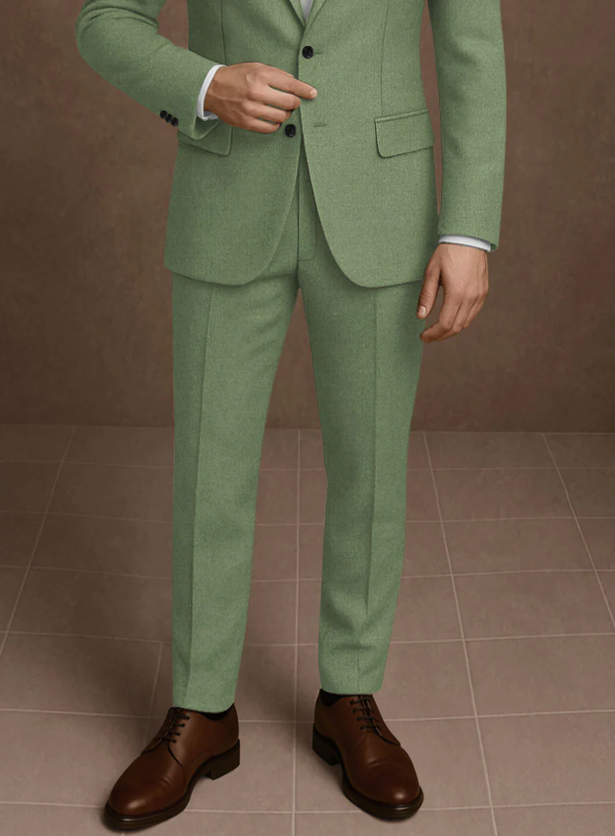 Naples Honeydew Green Tweed Suit - Image 6