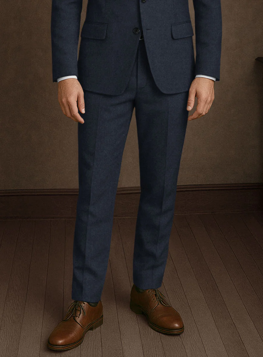 Naples Jet Blue Tweed Suit - Image 8
