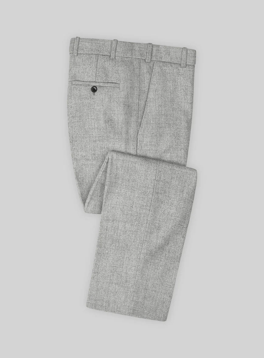 Naples Light Gray Tweed Pants - Image 3