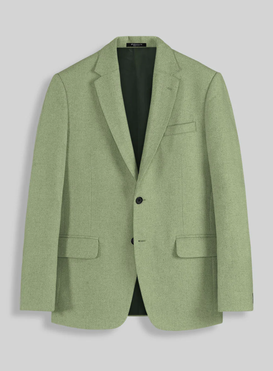 Naples Light Green Tweed Suit - Image 3