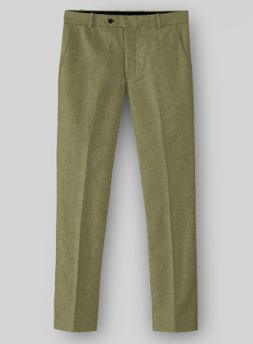 Naples Martini Green Tweed Pants