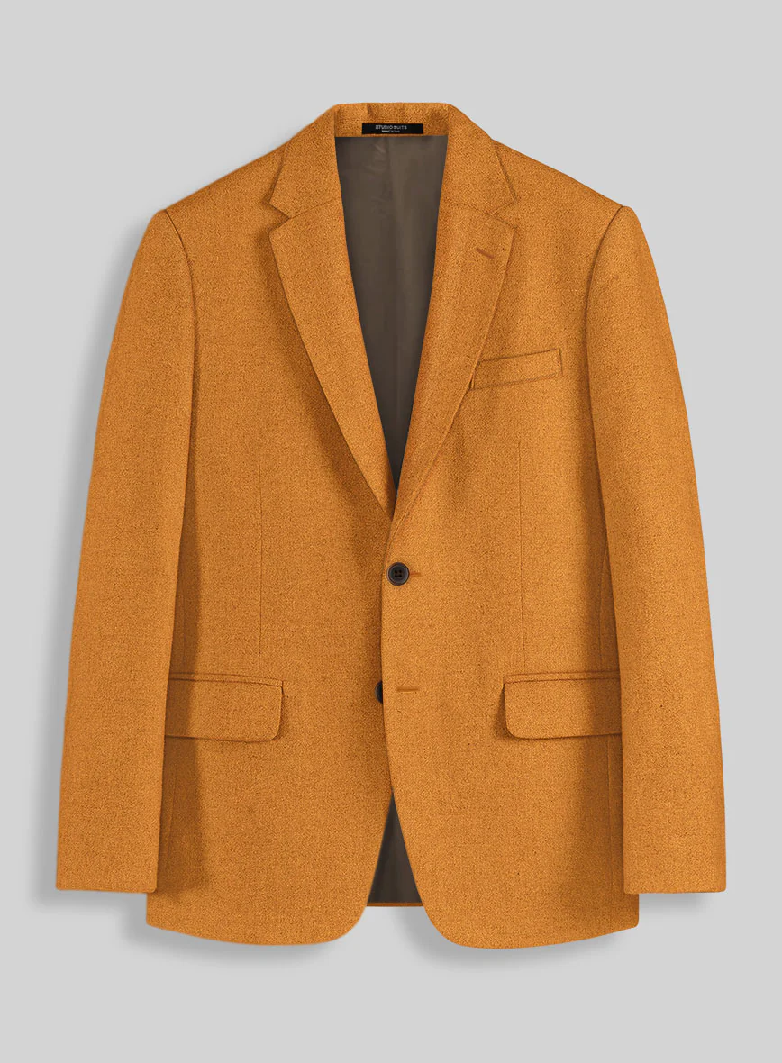 Naples Mustard Tweed Suit - Image 3
