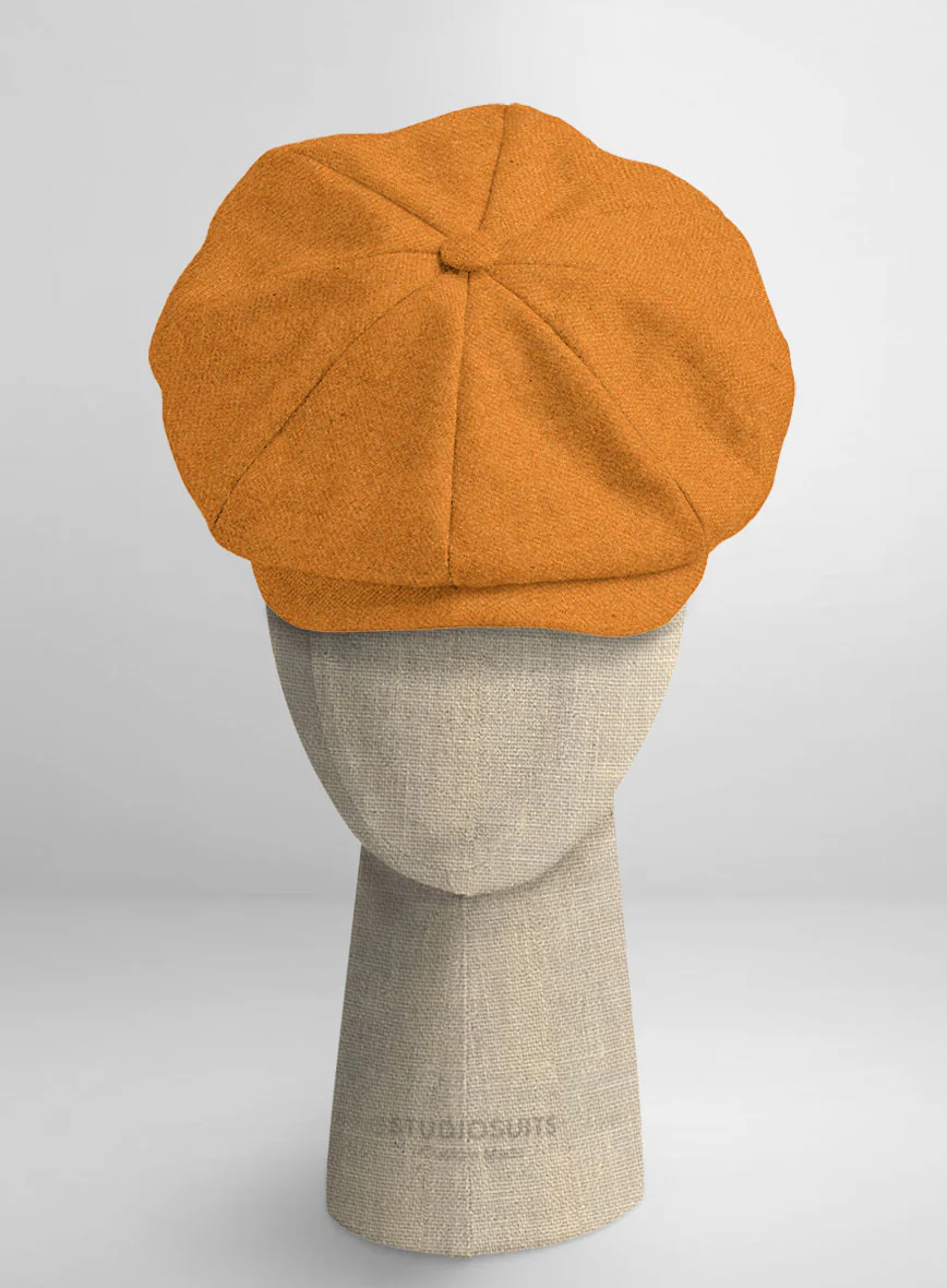Naples Mustard Tweed Newsboy Cap