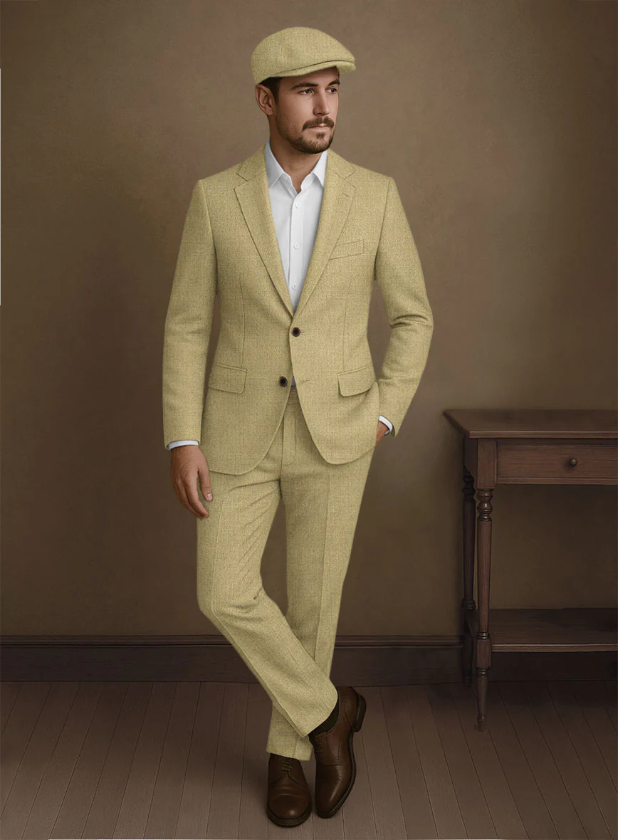 Naples Ochre Yellow Tweed Suit