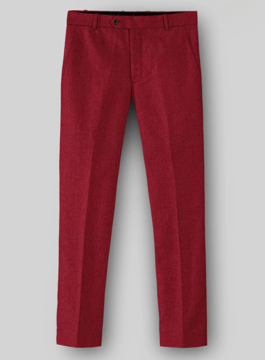 Naples Red Tweed Pants
