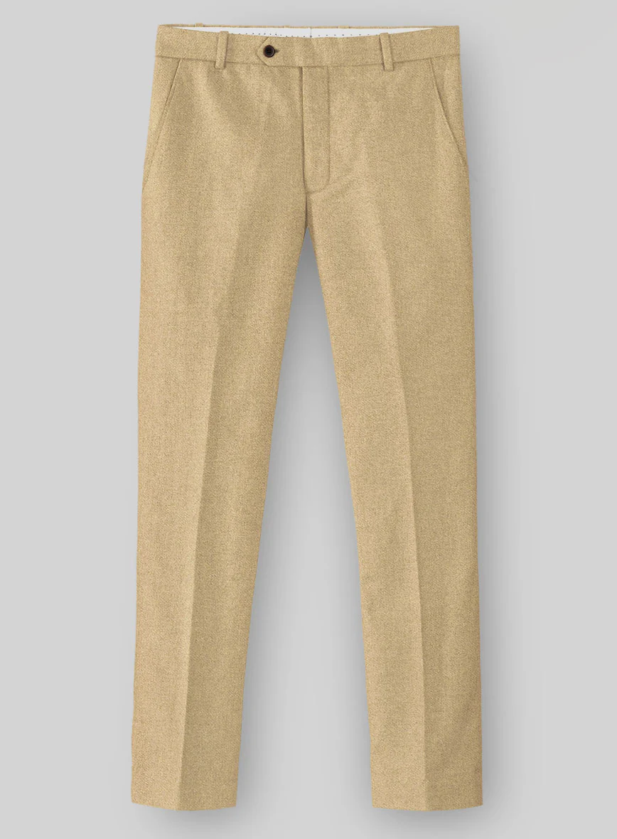 Naples Sahara Beige Tweed Pants