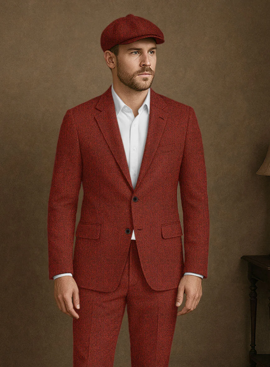 Naples Sundowner Rust Tweed Jacket - Image 2