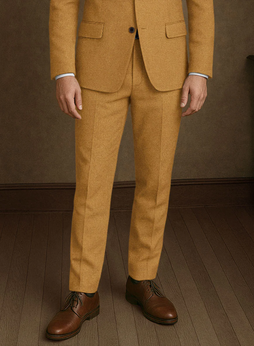 Naples Yellow Tweed Suit - Image 8