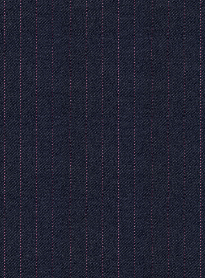 Napolean Abelino Stripe Blue Wool Pants - Image 3