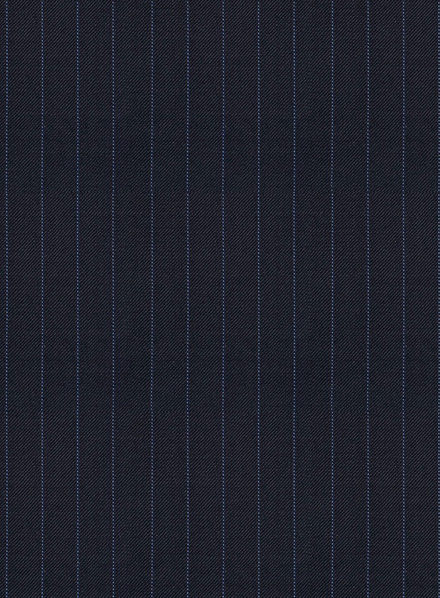 Napolean Abelino Stripe Dark Blue Wool Pants - Image 3