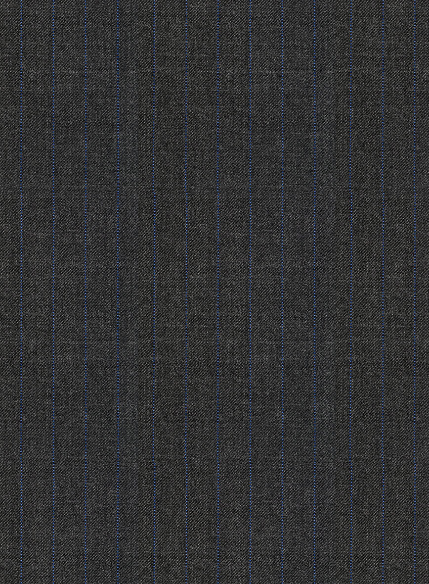 Napolean Abelino Stripe Gray Wool Jacket - Image 3