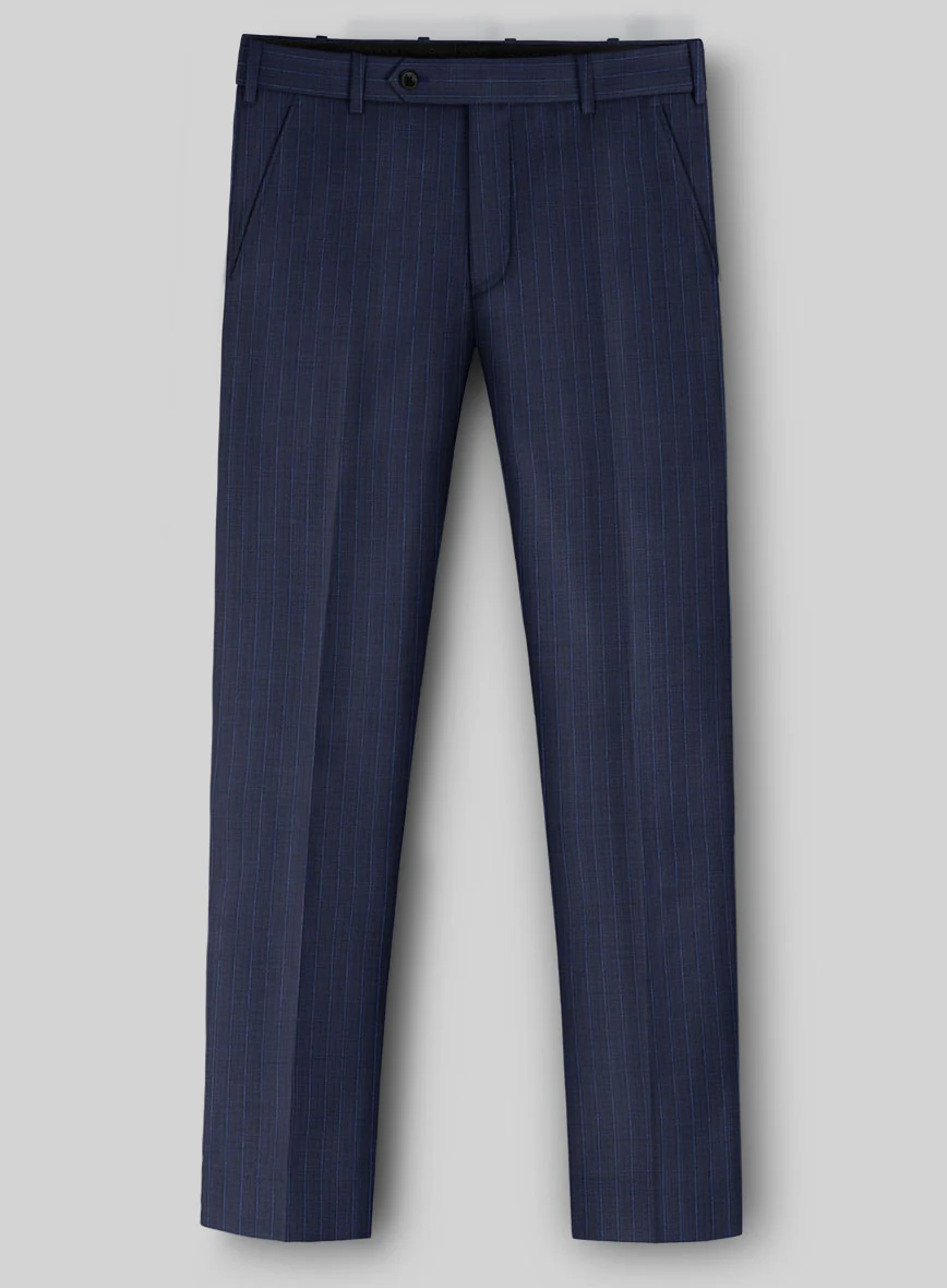 Napolean Argio Stripe Ink Blue Wool Suit - Image 5