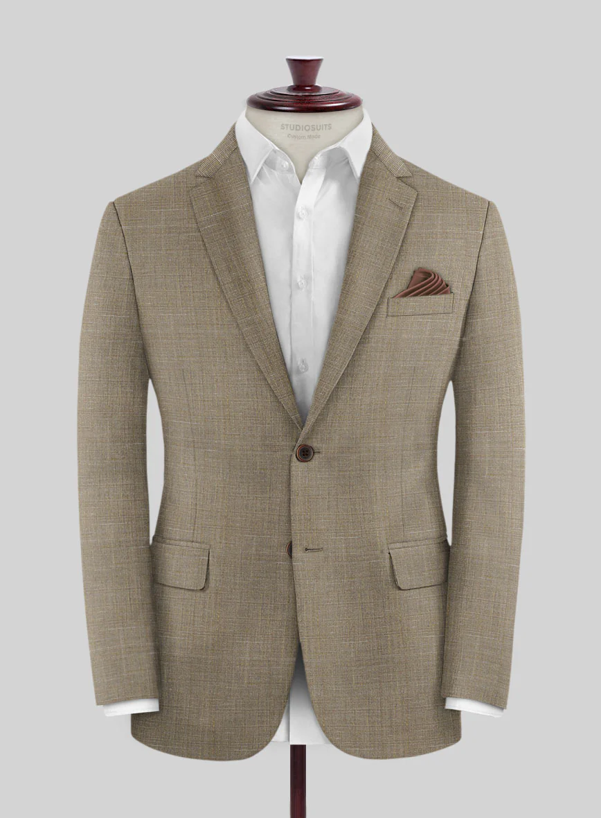 Napolean Ariel Nailhead Brown Wool Jacket