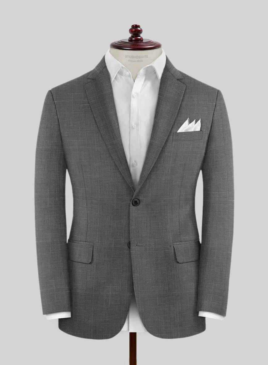 Napolean Ariel Nailhead Gray Wool Jacket