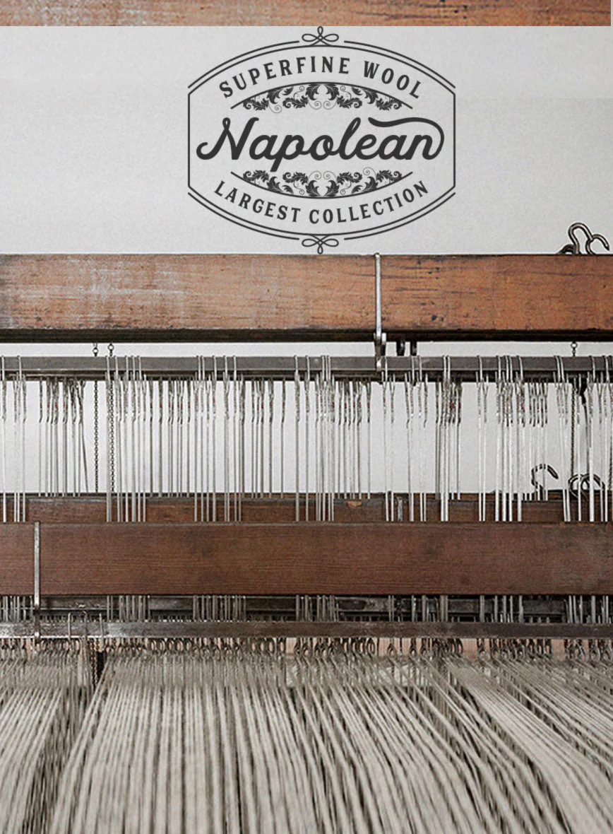 Napolean Ariel Nailhead Gray Wool Suit - Image 9