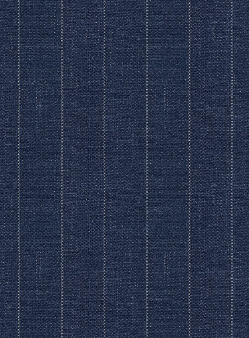 Napolean Artisan Band Blue Wool Suit - Image 6