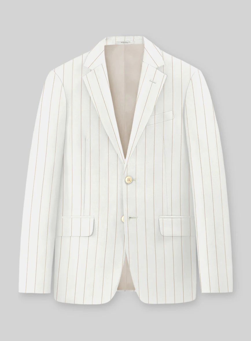 Napolean Artisan Band Ivory Wool Jacket