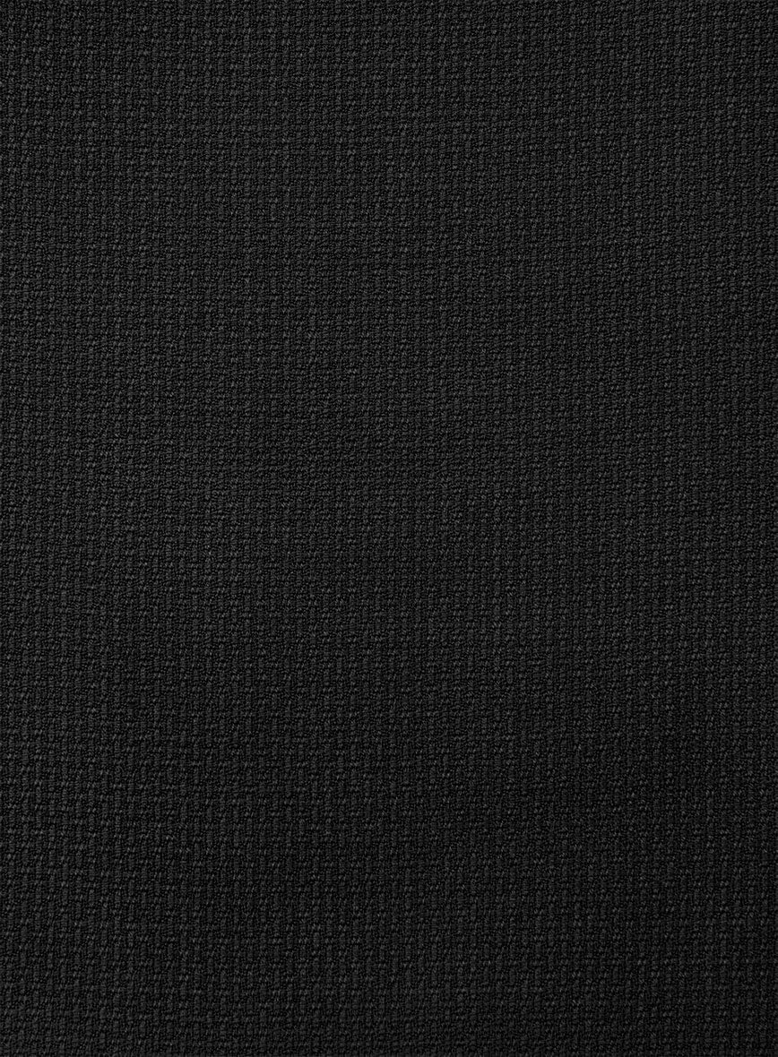 Napolean Basket Weave Black Wool Suit - Image 7