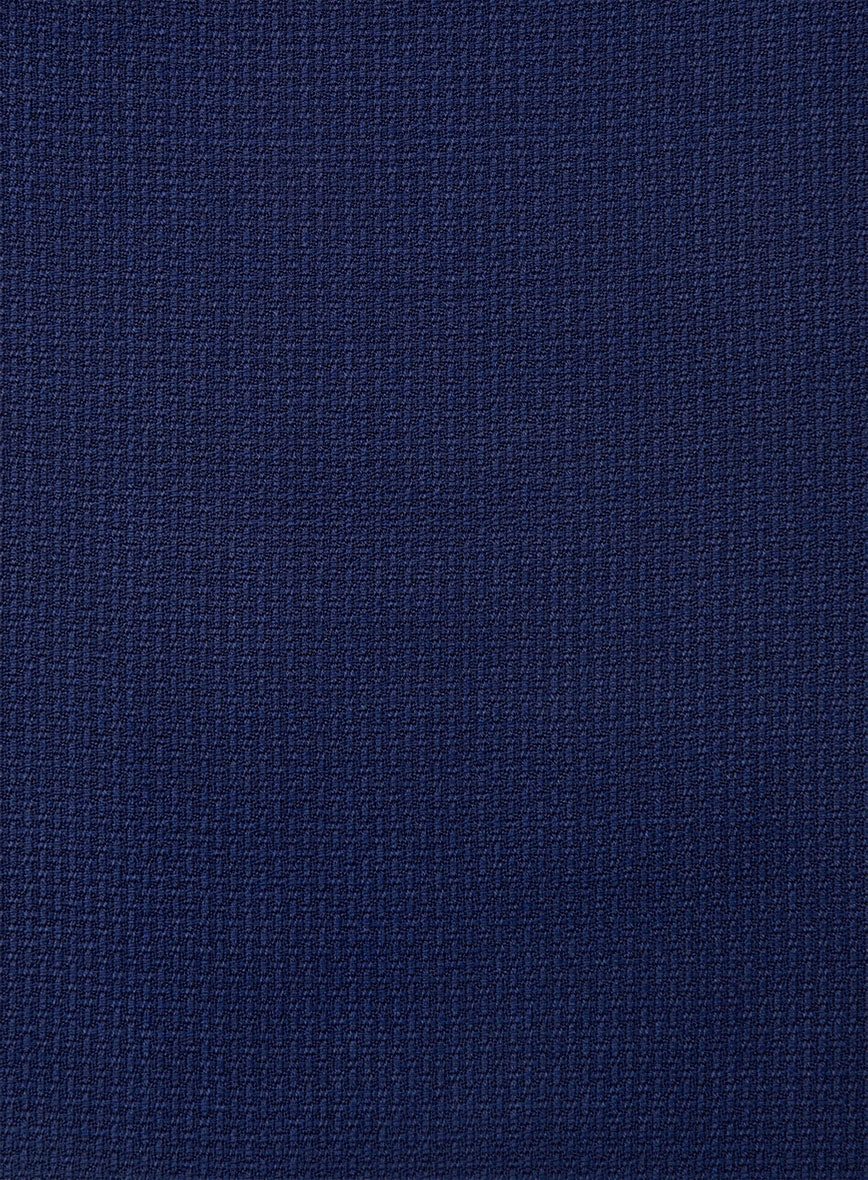 Napolean Basket Weave Blue Wool Jacket - Image 3