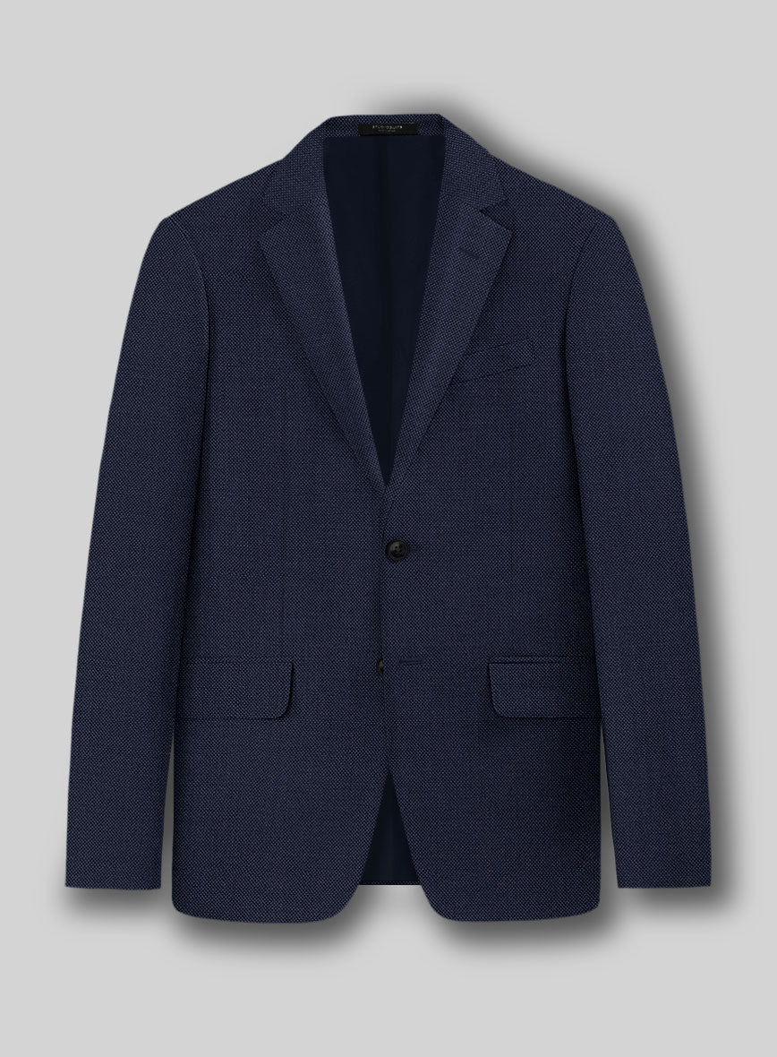 Napolean Royal Blue Birdseye Wool Jacket