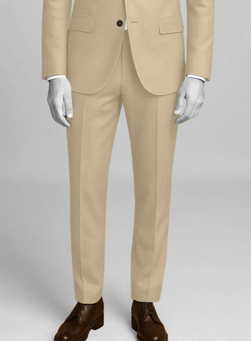 Napolean Biscuit Khaki Wool Pants