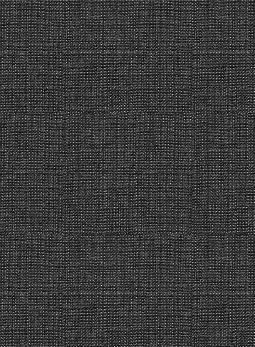 Napolean Bob Weave Charcoal Wool Suit - Image 6