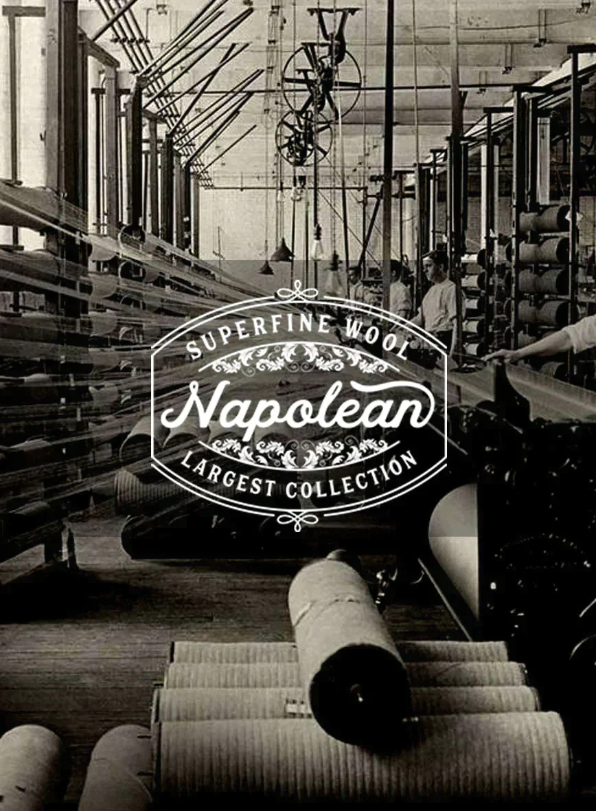 Napolean Bob Weave Charcoal Wool Suit - Image 7