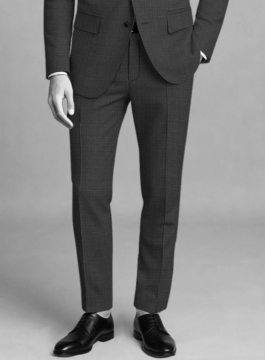 Napolean Bob Weave Gray Wool Pants