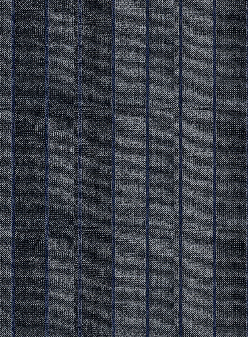Napolean Calipso Stripe Blue Wool Pants - Image 2