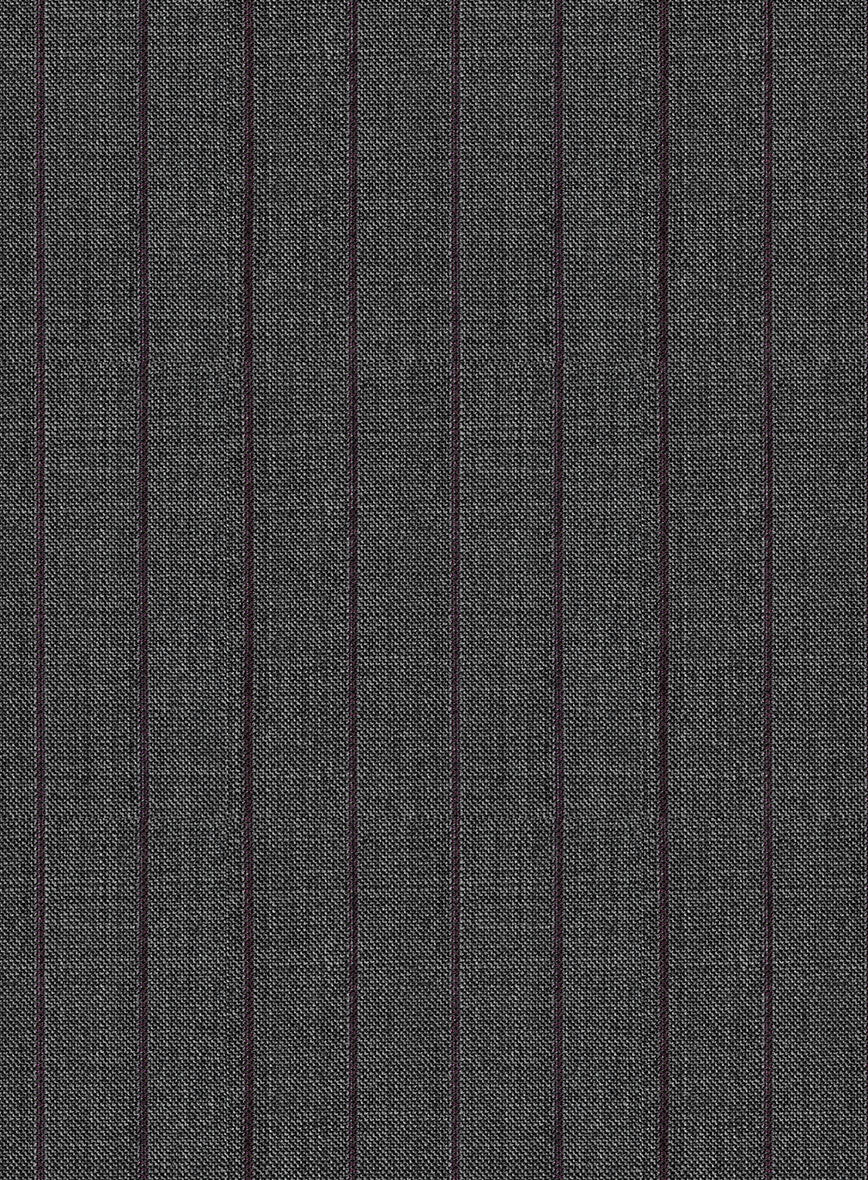 Napolean Calipso Stripe Gray Wool Pants - Image 3