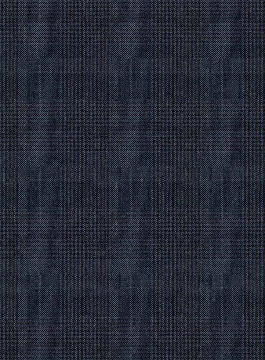 Napolean Canzo Glen Dark Blue Wool Jacket - Image 3