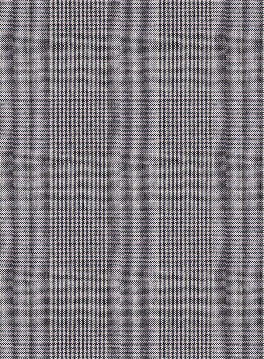 Napolean Canzo Glen Gray Blue Wool Jacket - Image 3