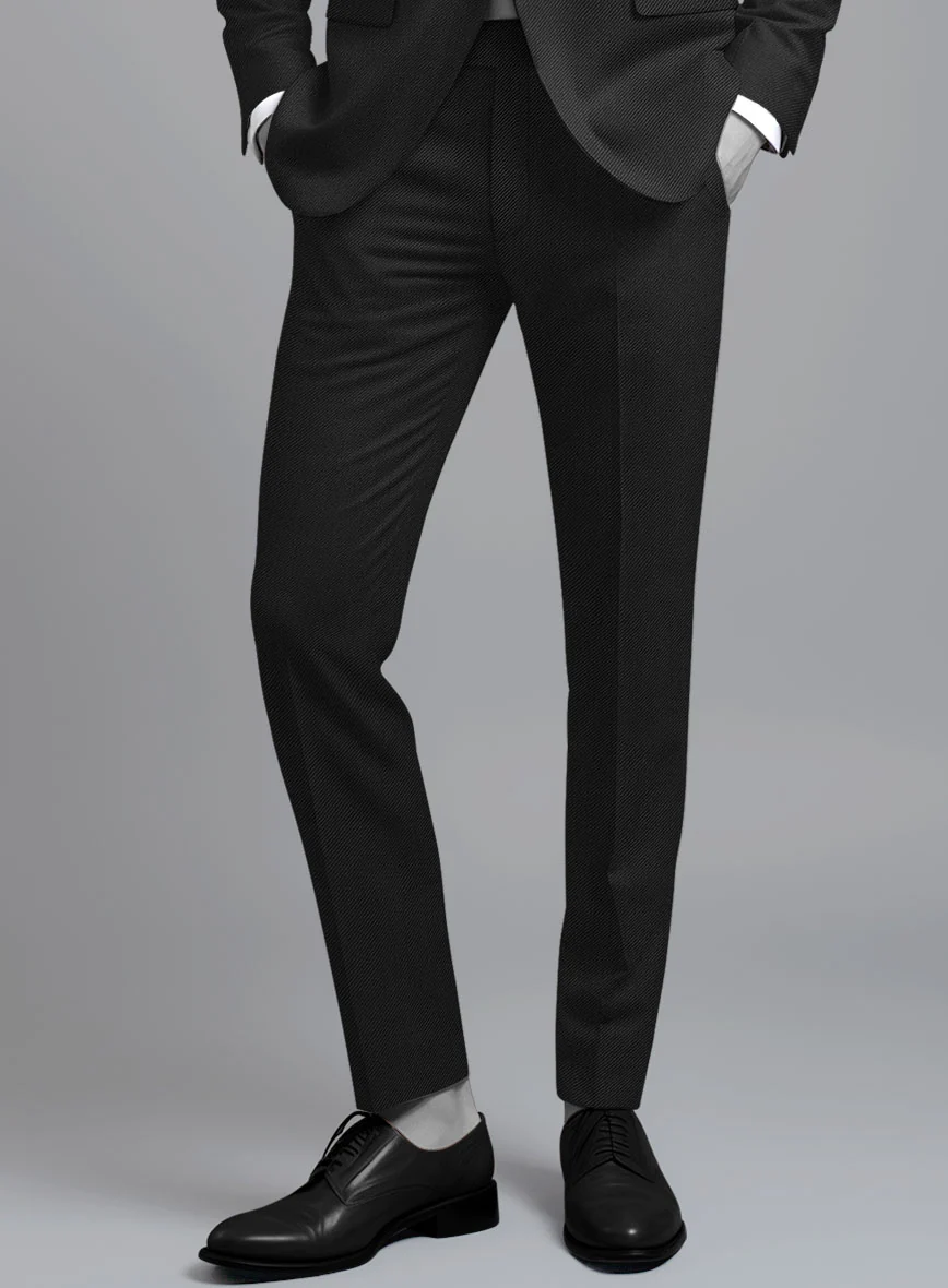 Napolean Cavalry Twill Black Wool Pants - Image 2