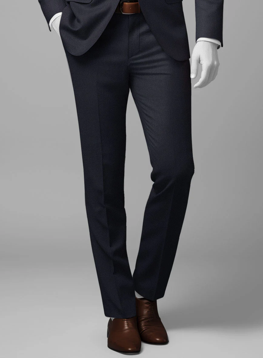Napolean Cavalry Twill Blue Wool Suit - Image 5