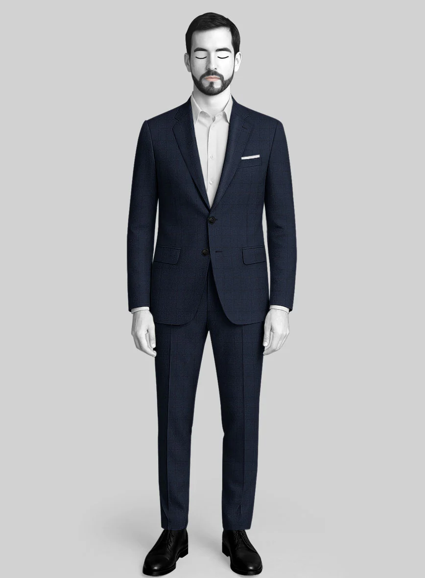 Napolean Classic English Blue Check Suit