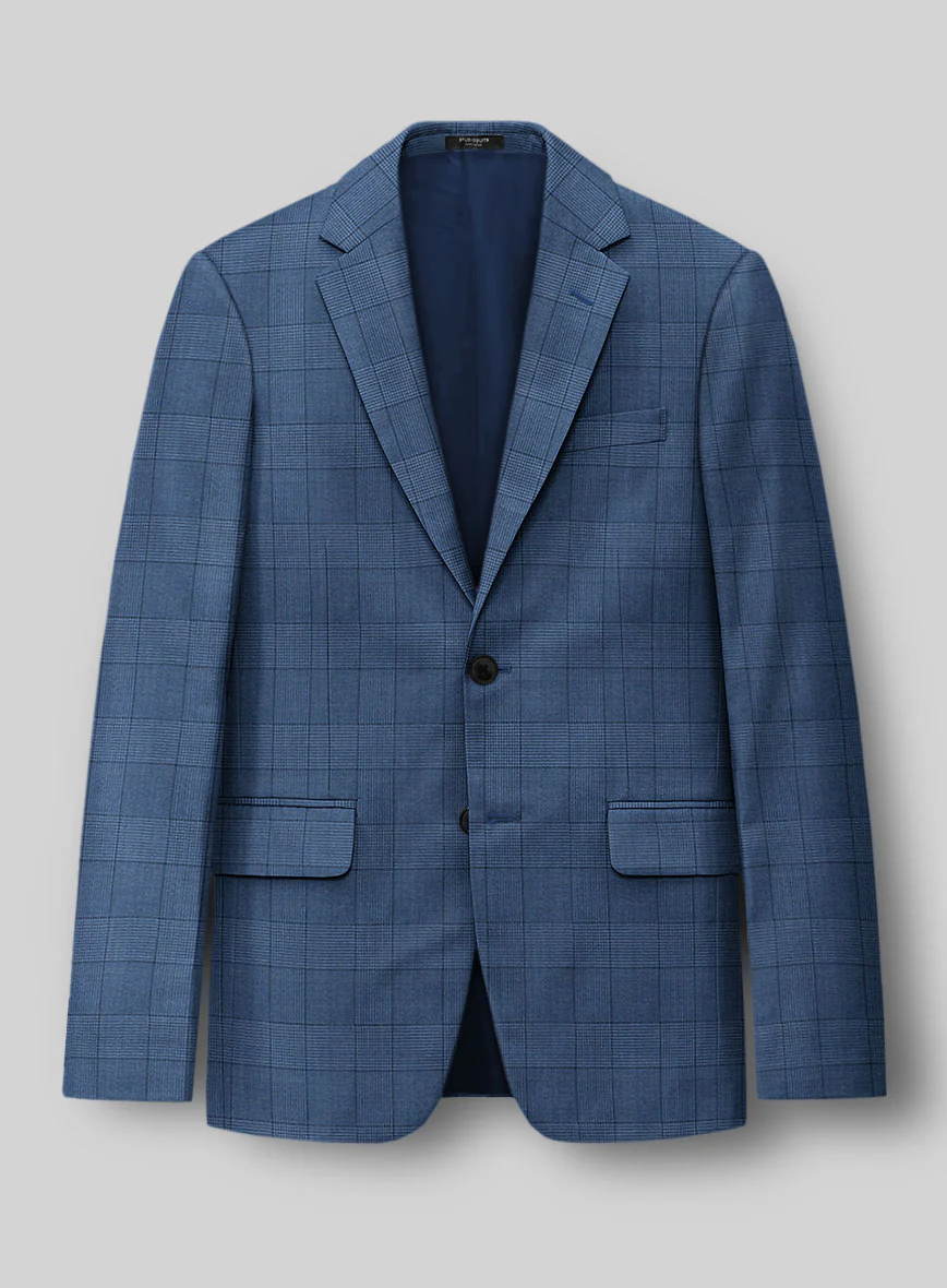 Napolean Classic Royal Blue Check Jacket