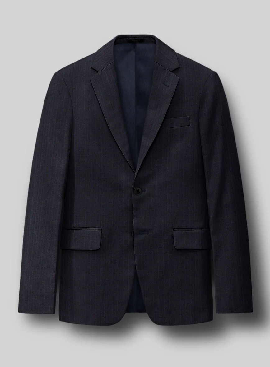 Napolean Elias Stripe Navy Wool Jacket
